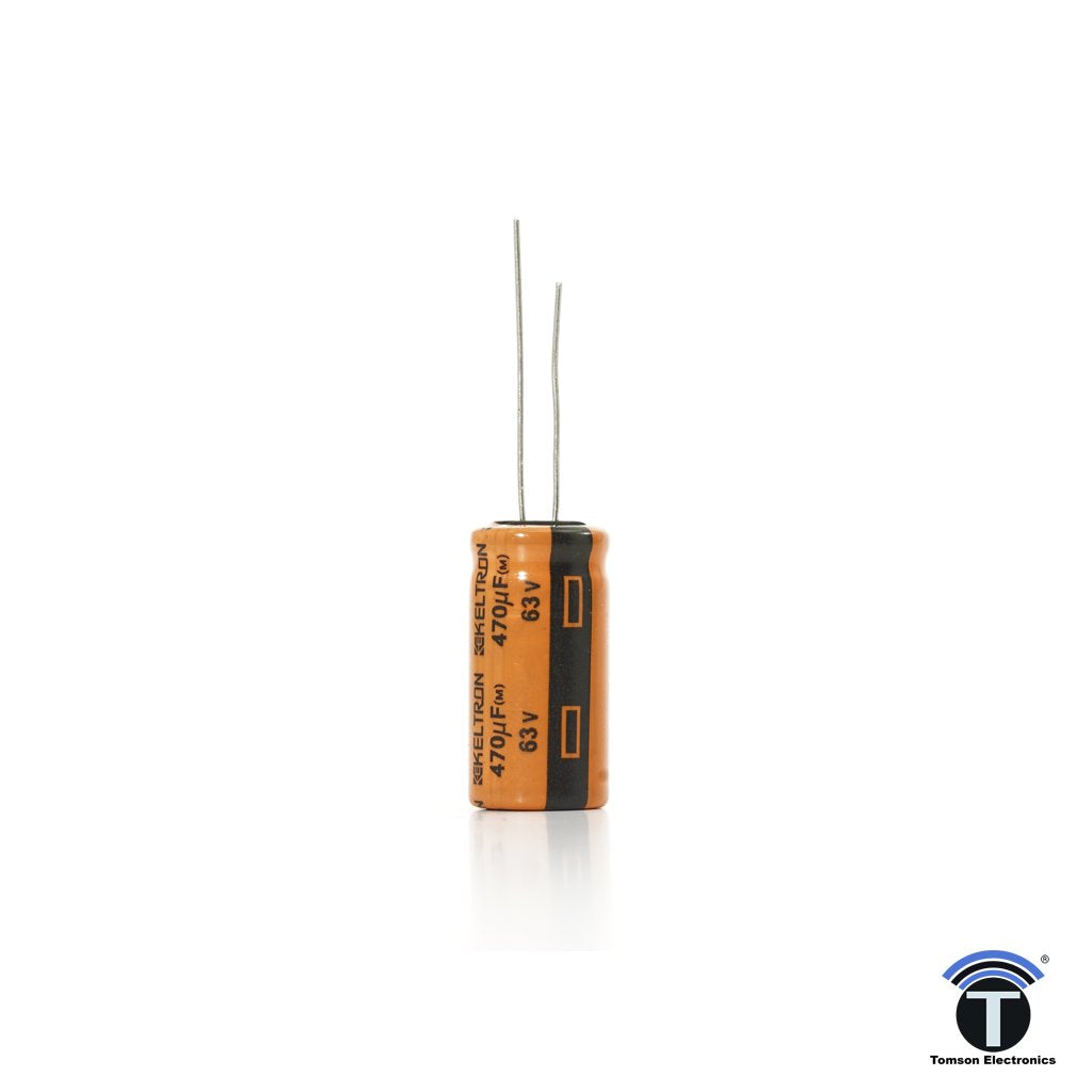 KELTRON 470 uF/63 V Radial Electrolytic Capacitor KELTRON 470 uF/63 V Radial Electrolytic Capacitor